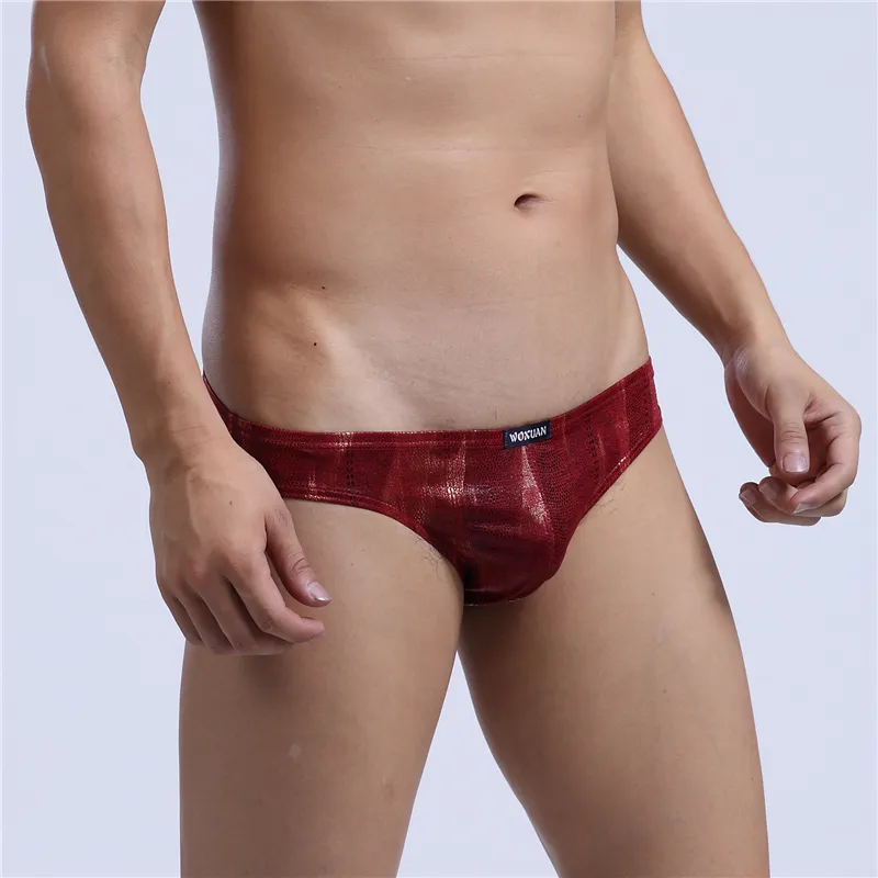 Mens Spandex Mens Leather Briefs Fashionable, Thin, And Breathable  Sleepwear With Smooth Printing Design From Hsaiiou, $7.46