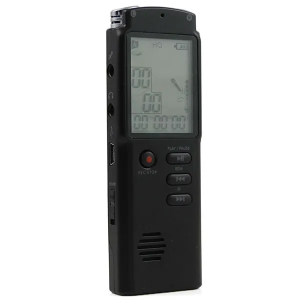 T60 LCD 디스플레이 음성 레코더 8 기가 바이트 디지털 보이스 레코더 MP3 플레이어 지원 A-B 반복 기능 / 낮과 시간 설정