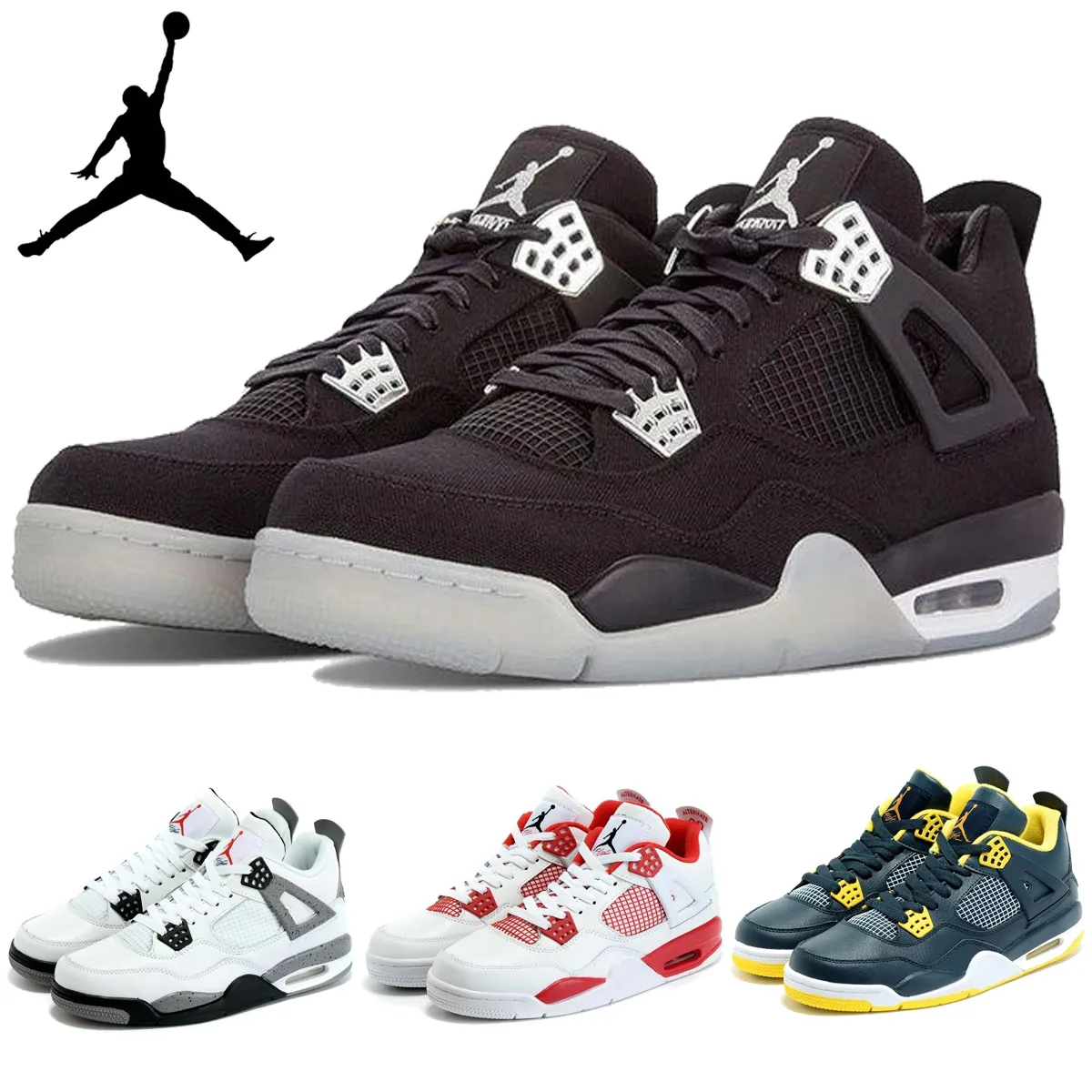 Nike Air Jordan 4 IV Retro Alternate 89 White Black Gym Red Mens