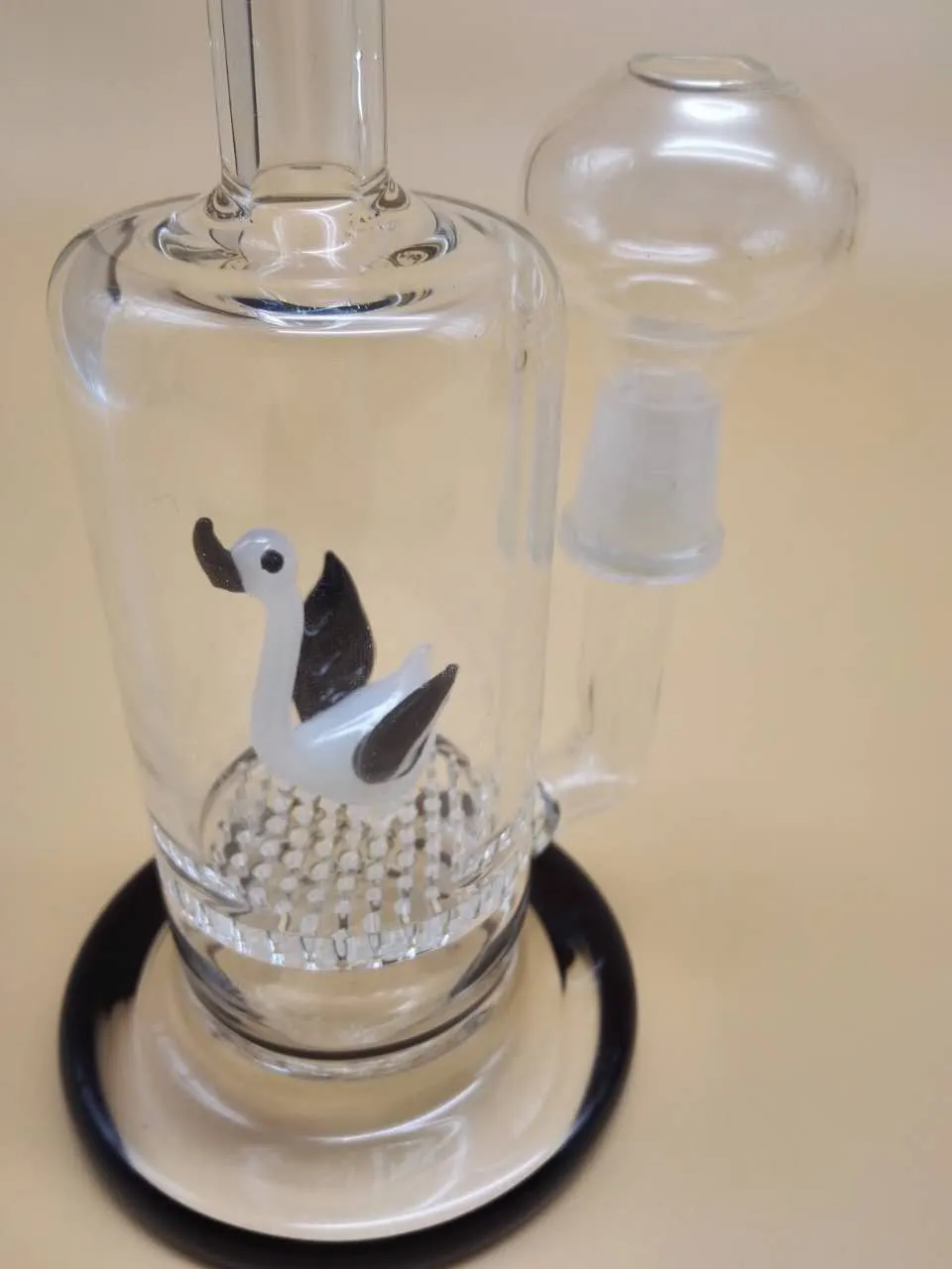 Hög: 26cm Glas Vattenrör Glas Bongs med 14mm led
