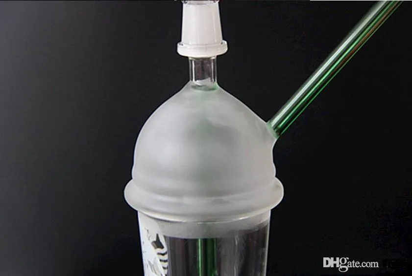 2018 Rushed Phone Cases Sandblasted Starbuck Cup Dab Concentrate Oil Rig Glass Bongs 14.4mm Dome And Nail Smoking Pipes Hookah