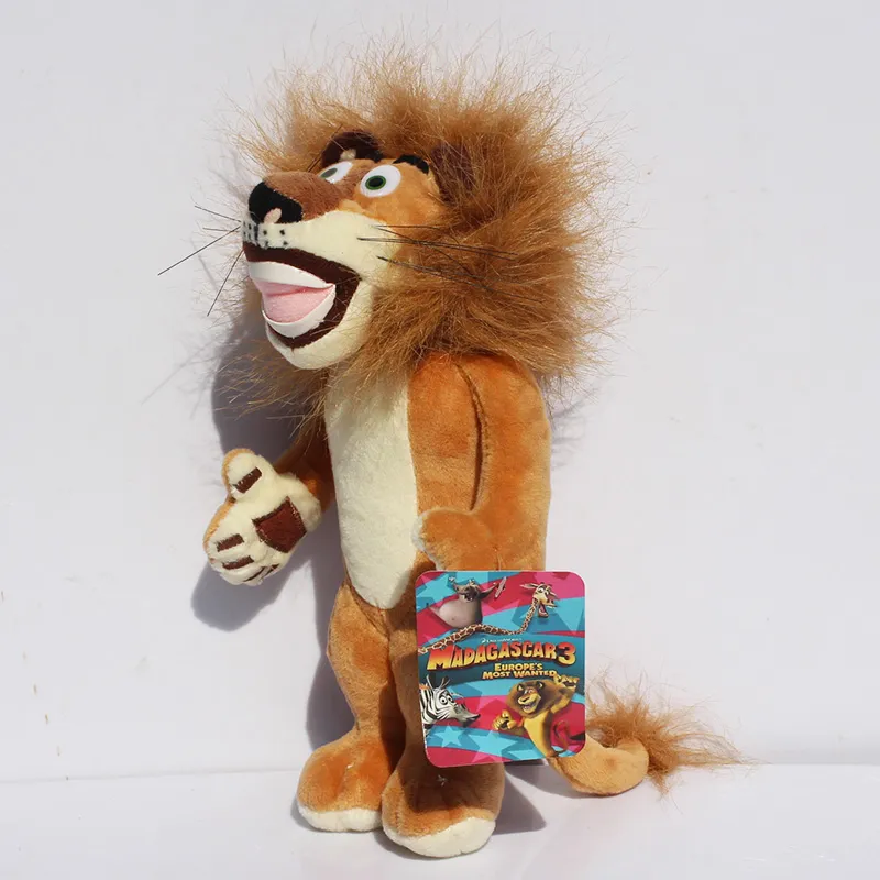 Madagascar Alex Marty Melman Gloria plush toys lion zebra giraffe monkey Penguin hippo soft toys 25cm 