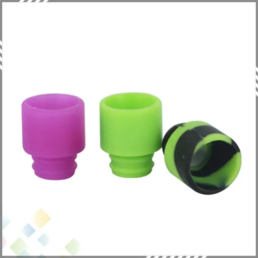 Kleurrijke Wegwerp Silicagel Drip Tip Siliconen 510 Mondstuk Brede Boring Rookaccessoires Beste kwaliteit DHL Gratis