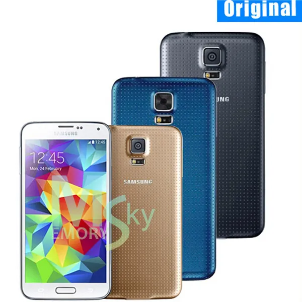 Unlocked Samsung Galaxy S5 i9600 4G LTE 2GB RAM 16GB ROM G900F G900A G900T 16MP Camera Quad Core 5.1 tums renoverad telefon