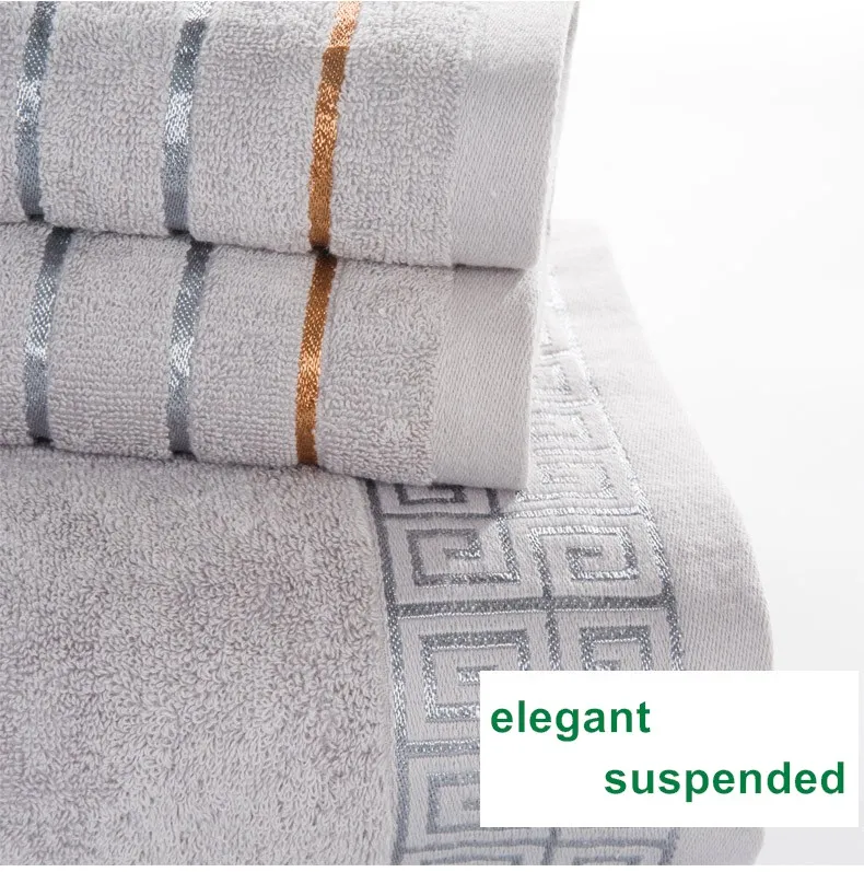 Serviette de bain susmentionnée Ensemble de serviettes cadeaux en coton complet serviette de lavage Face Tissu de la maison Accessoire de salle de bain 2909418