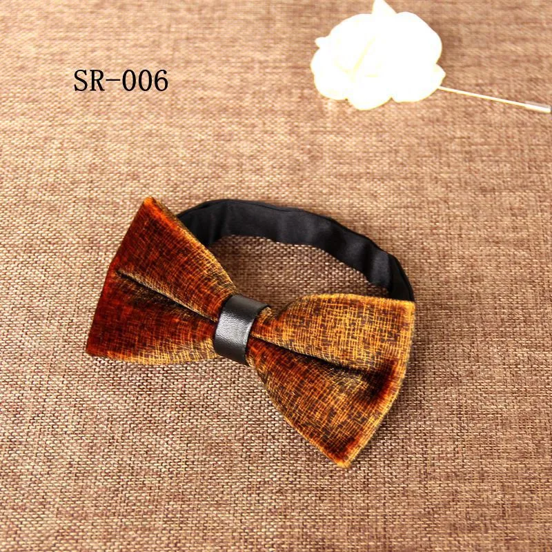 벨벳 Bowtie 웨딩 Bowknot 17 색 단색 Bowtie 12 * 6cm 기념일 선물 발렌타인 데이 아버지의 날 크리스마스 선물