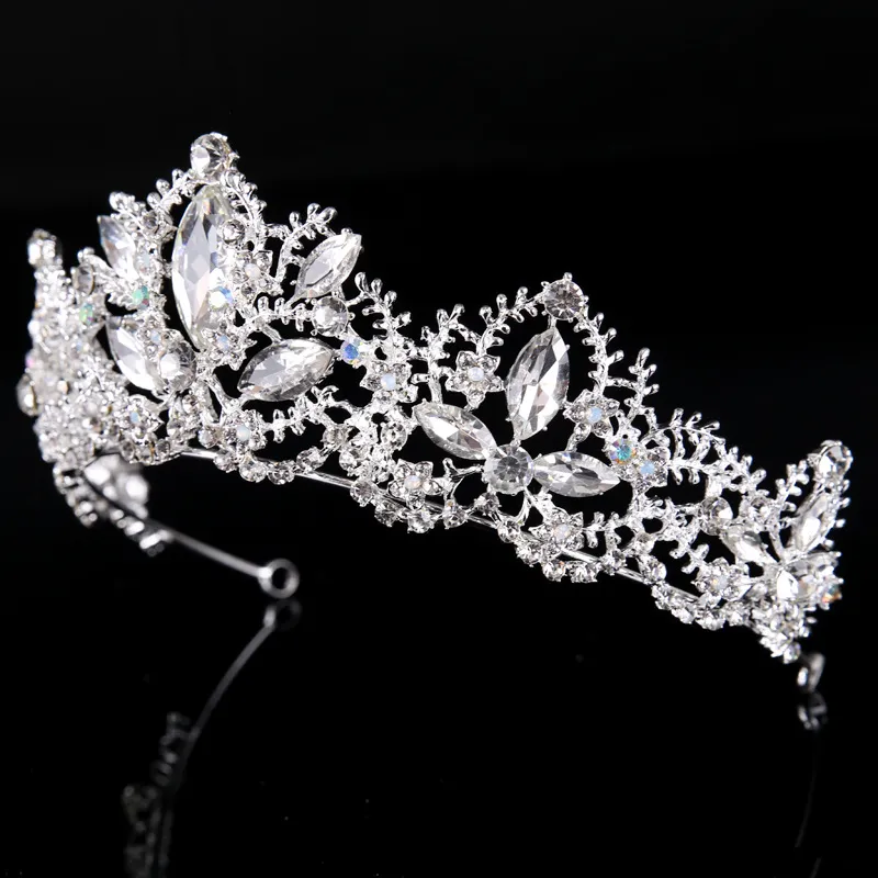 Jane Vini Pearls Diamond Wedding Crowns For Briade Headpieces Headbands Women Crystal Jewel Tiaras Quinceanera Birthday Head Acces2073370