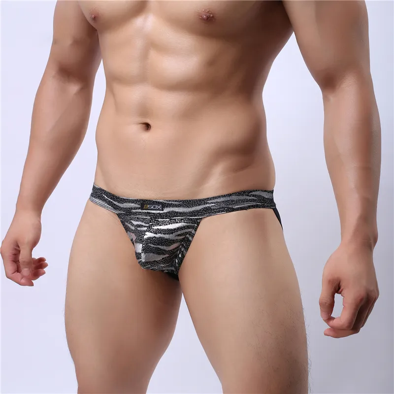 Sexy Men's Briefs Costume Leopard Print Underpants Low Rise Polyester Gay Briefs Men Underwear Penis Wrestling Singlet Nightwear Clubwear