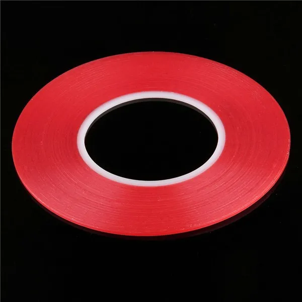 Transparent Clear Adhesive Transparent Double side Adhesive Tape Heat Resistant Universal cellphone repair sticker red
