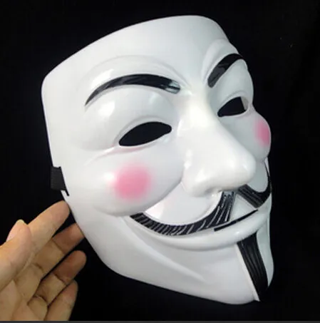 Yeni Cadılar Bayramı kostüm partisi Cosplay Cadılar Bayramı Partisi Guy Fawkes V FOR Vendetta Anonim Yetişkin parti Maskesi süslemeleri maske