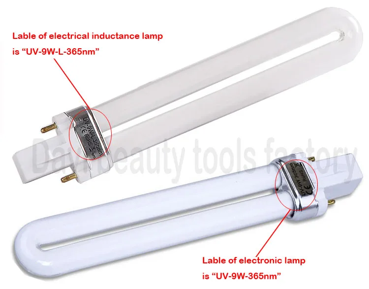 9W electronic UV Lamp Nail Dryers Gel Curing Nail Art UV nail light Bulb