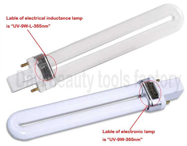 9W elektronisk UV -lampa nagel torktumlare gel härdning nagelkonst UV nagel glödlampa6540800