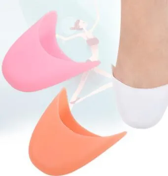 Coussinet d'orteil en silicone pour danseuse de ballet, 3 couleurs, avec trous, coussinet de pied avant en silicone, soulage, 100, paires/lot