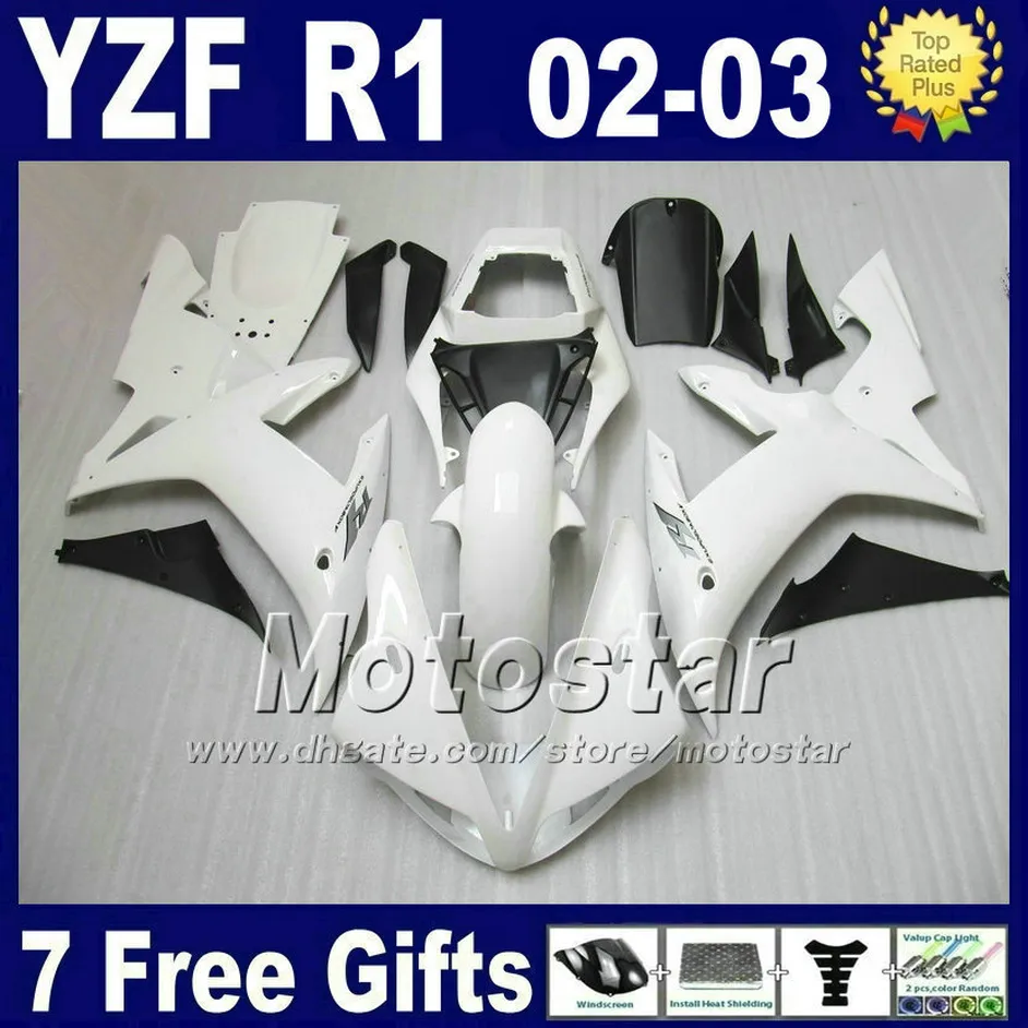 Carenagens de molde de injeção para YAMAHA R1 2002 2003 corpo kits yzf1000 02 03 yzf r1 kit de carenagem 4H6A carroçaria + 7 presentes