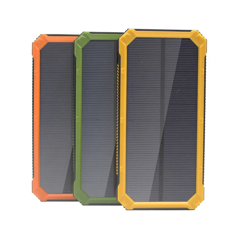 20000mAh Novel solar Power Bank Highlight LED Solar Power Banks 2A Output Cell Phone Portable Charger Solar Powerbank371644230