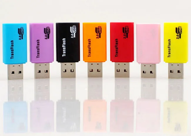 Promoción USB 20 Little Dog Tflash Tflash Tflash TF Micro SD Memory Rel Reader Adapter2528917