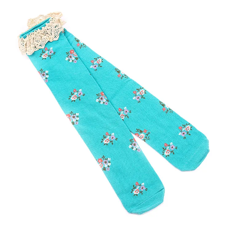 2015 NOVAS Meninas No tubo de meias de renda Leggings meninas adoráveis ​​rendas 40 cm No tubo meias Leggings 8 cores V184