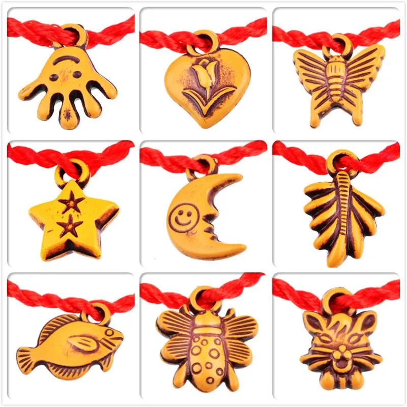 2015 nuovo!!! braccialetti intrecciati a mano moda maschile / femminile corda rossa anno animale bracciali fortunati 1000 pezzi / lotto nave libera DHL