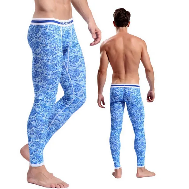 Hommes sous-vêtements thermiques pantalons longs vêtements thermo pantalons chauds hommes coton pyjama bohême bas body garder Zentai Leggin310K