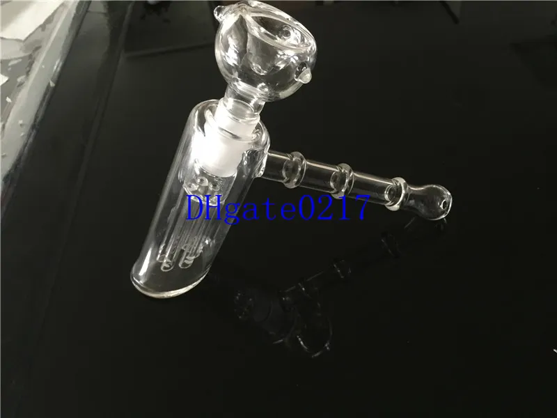 Nieuwe glazen hamer 6 arm perc glas percolator bubbler waterpijp matrix 18mm rokende pijpen tabak pijp bongs douchekop perc twee functies