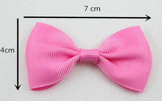 7cm*4cm mini Ribbon Hair Bow with Clip for Girl and Woman Hair Accessories Boutique Ribbon Bows Clip Hairpins for Kid 