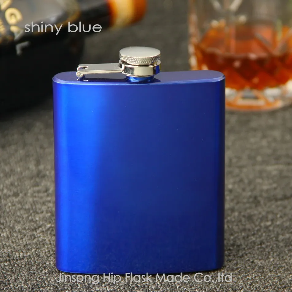 mixed Colored stainless steel 7oz hip flask ,can be choose ,personalized logo accept