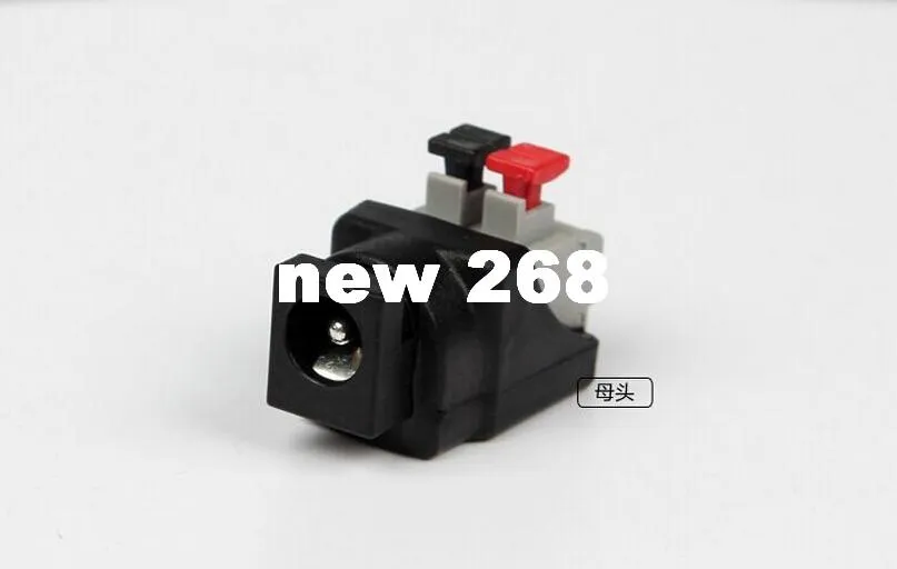 موصلات 5.5x2.1mm المسمار 12V العاصمة أنثى موصل الطاقة للضوء قطاع الصمام