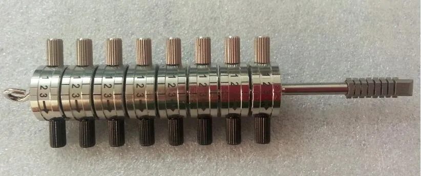 Nuovi HUK 8 lettore del cilindro della serratura Automotive selezionamento attrezzi del fabbro Tools Jaguar Lock Plug Reader