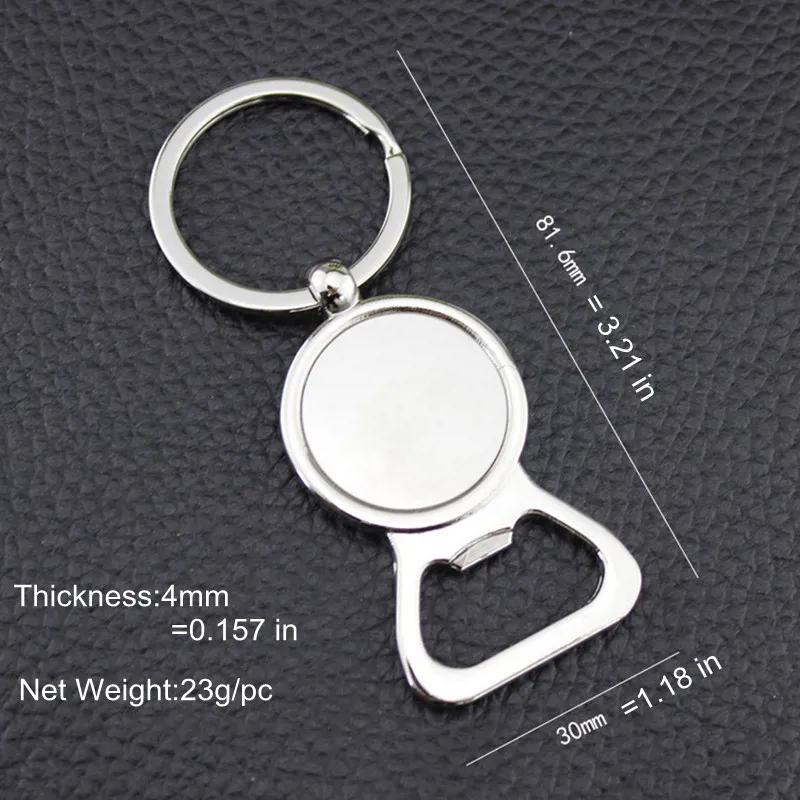 Bierflesopener Sleutelhanger Ringen DIY voor 25mm Glas Cabochon Sleutelhangers Legering Keuken Gereedschap Mannen Geschenken Sieraden Graveerbare Sleutelhangers DHL