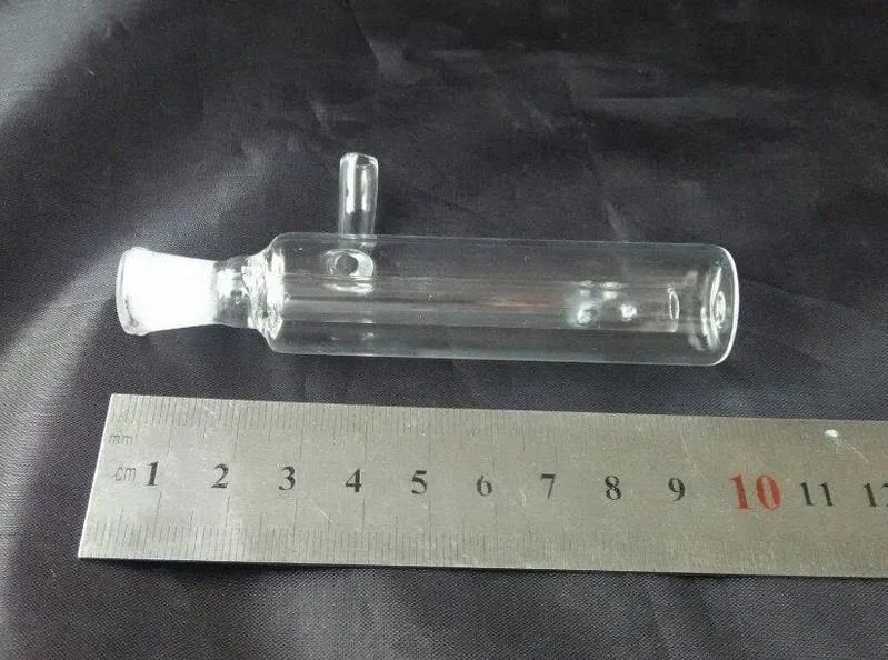 Kostenloser Versand ----- 2015 neuer Mini-Außenfilter Shisha aus transparentem Glas / Glasbong, Größe 10 * 2 cm, einfach zu tragen und zu verwenden