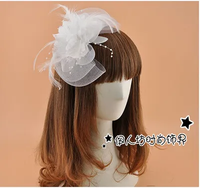 Colorful Bridal Hats 2016 New Arrive Feather Cheap Bow Tulle Beading Bow Fashion Facinator Hats Vintage Hat Bridal Accessories For Wedding