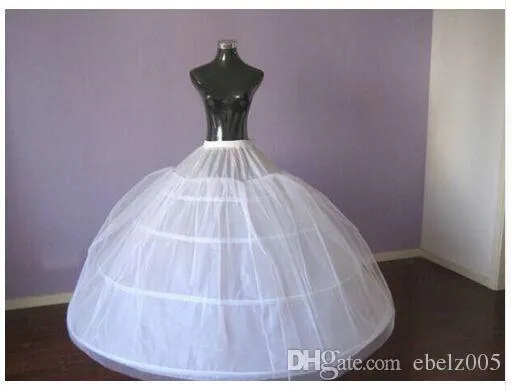 4 Hoops Ball Gown Sottoveste la sposa Abito da sposa Grandi sottogonne Tutu Maxi Plus Size Sottogonna di alta qualità252K
