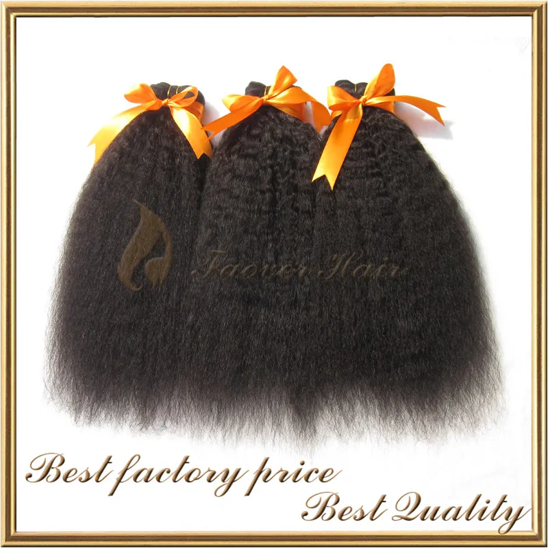 7A grade 8-28inch kinky straight hair weft coarse yaki italian yaki natural color peruvian virgin human hair weaves