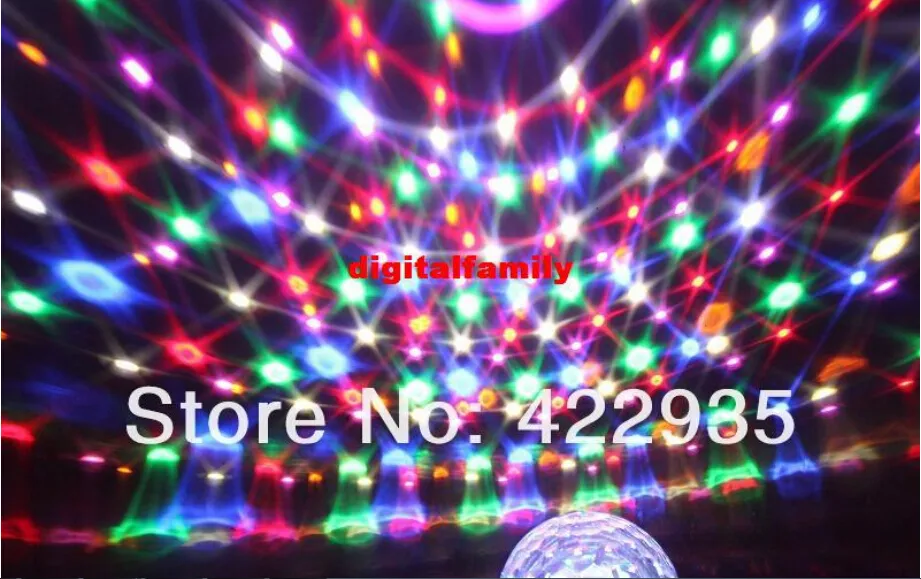 LED Canal DMX512 Controle Digital LED RGB Magic Crystal Efeito Bola de luz DMX Disco DJ Stage partido Iluminação frete grátis