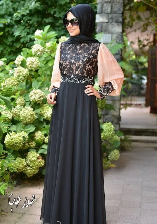 Moslim Abaya Islamitische Vrouwen Formele Avondjurken Kant Arabian Dubai Kaftan Top Crystal Beaded Lange Mouwen Chiffon Party Town