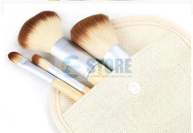 New Hot / Bambou Professionnel Poudre Blush Brosse Soins Du Visage Beauté Du Visage Cosmétique Stipple Fondation Brosse Outil De Maquillage, wu