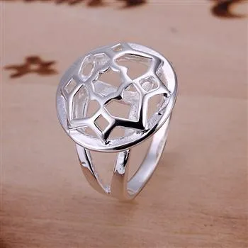 Hot selling plated 925 Sterling Silver Charms Rings Vintage Rings Women girls ring 30 Styles choose 