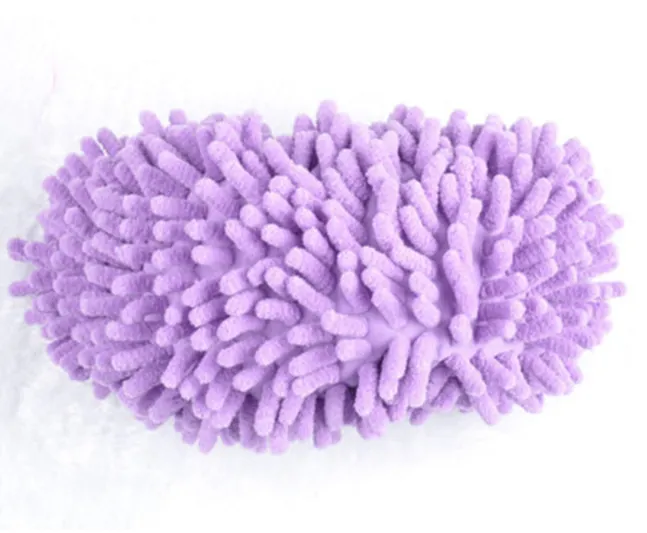 Dust Chenille Microfiber Mop Slipper House Cleaner Lazy Floor Cleaning Foot Shoe Cover by DHL2494845