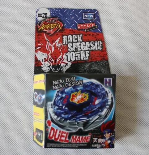 24 Estilo 1 pçs / lote Presentes Brinquedos Beyblades Galaxy Pegasus Pegasis W105R2F Metal Fúria 4D Legends Beyblade Hiperblade BB70 Sem Lançador