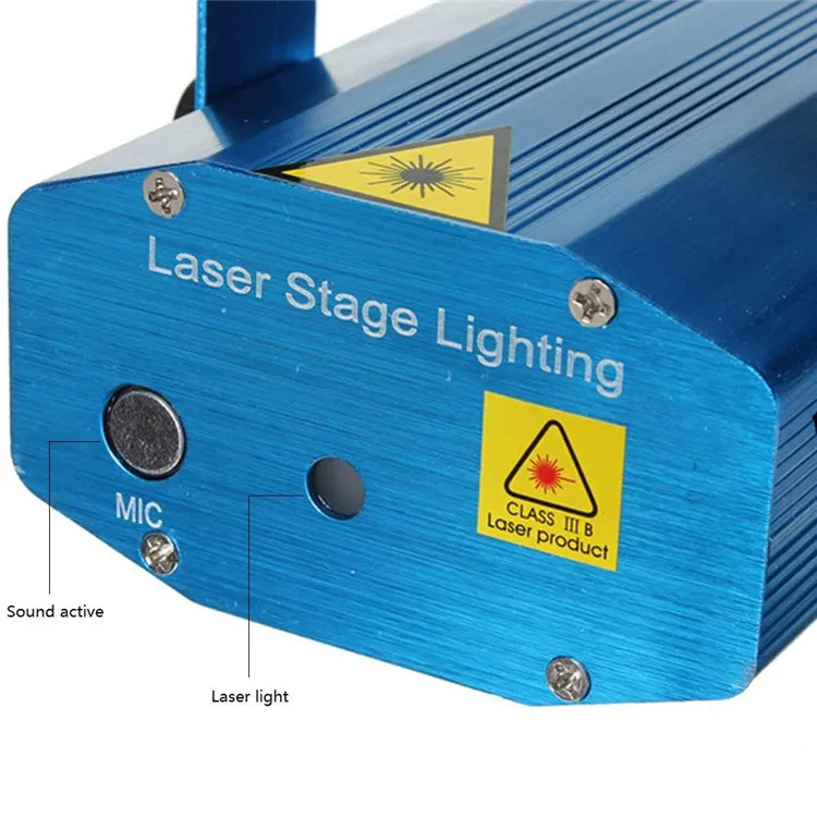 2015 Ny Mini Led Red Green Laser Projektor Stage Lighting Justering DJ Disco Party Club Light Frihethl