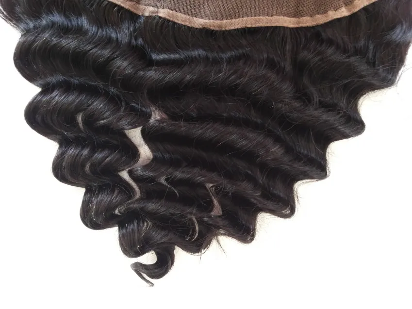 Malaysian loose wave Lace Frontal 13x4 Lace Frontal With Baby Hair And Bleached Knots 10A Free 3 Part Lace Frontal Closure
