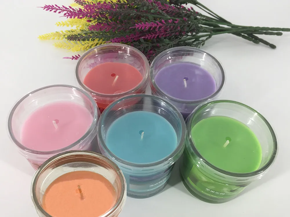 Candela profumata in vetro con candela profumata di 25 ore con una varietà di candele aromaterapiche con aroma di paraffina aromatica Fragrance Codice prodotto: 75-1013
