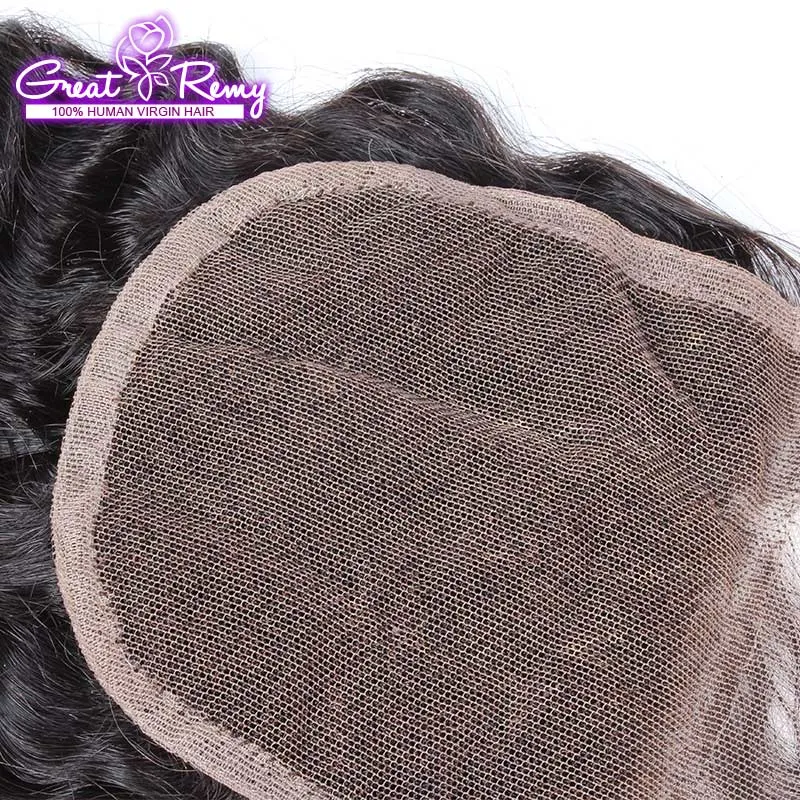 Paquets brésiliens de vague profonde avec fermeture 100 paquets de cheveux humains vierges non traités avec fermeture en dentelle 4x4 partie libre couleur naturelle pour les femmes noires