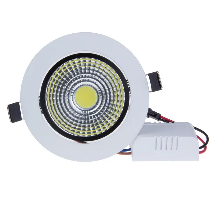 Dimmable 9w 15w chaud PureCold blanc COB led vers le bas lumière 85265v led spot encastré plafonnier dimmable led plafonnier COB9548389