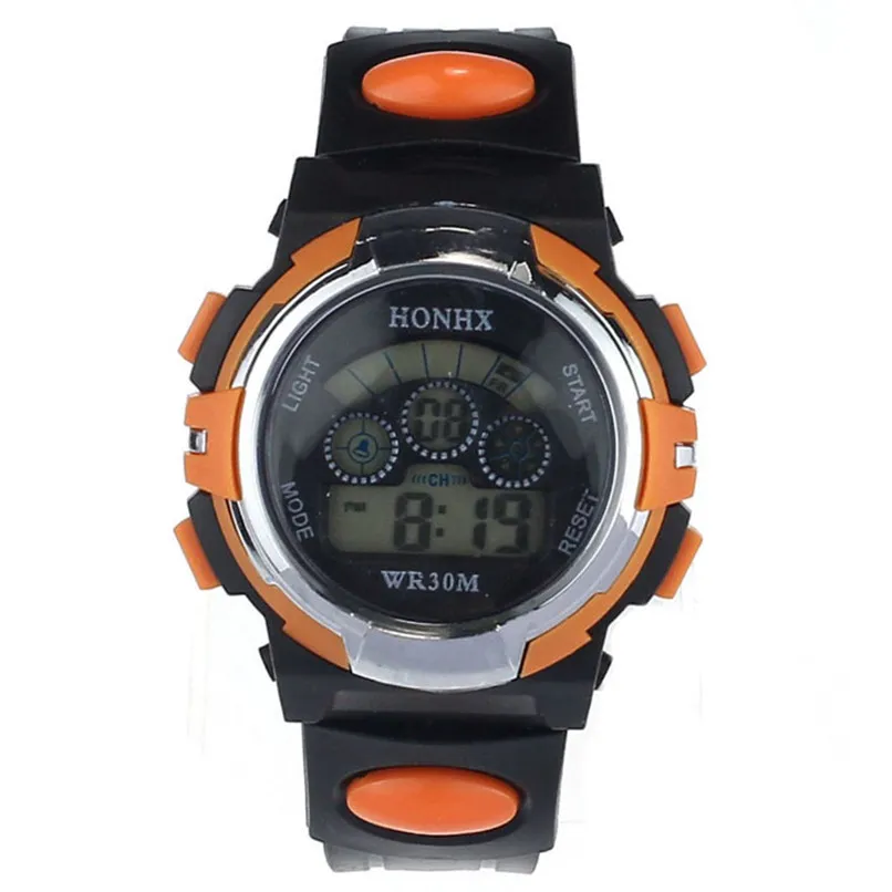 卸売サンワニーの新しいカジュアルなデジタルLEDアラーム日スポーツ水晶腕時計メンズ送料無料wholesale