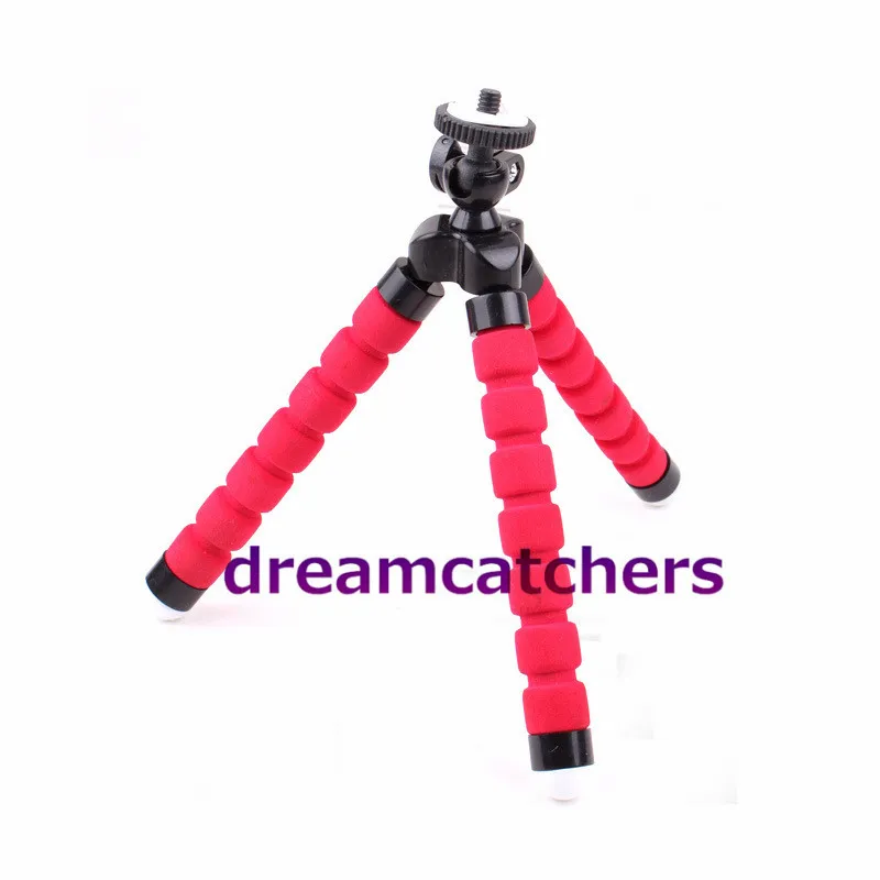 Hållare Flexibel Octopus Tripod Bracket Selfie Stand Mount Monopod Kamera Stativ Flexibelt ben Stativ Tillbehör Till Iphone 6s Samsung Kamera