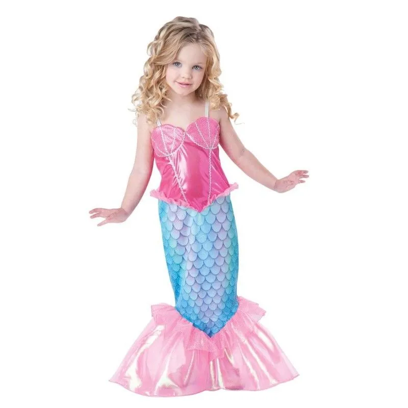 Ropa para bebés La Sirenita Ariel Niños Vestidos para niñas Princesa Cosplay Disfraz de Halloween Ropa para bebés La Sirenita Ariel Niños Vestidos para niñas Princesa Cosplay Disfraz de Halloween