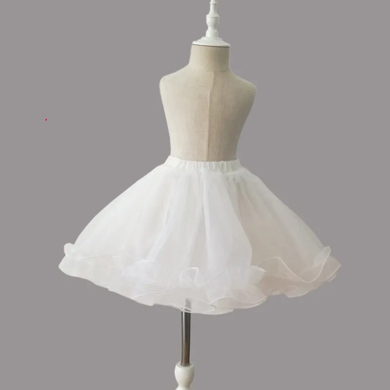 Cut Girl Petticoat Krinoline Ballkleid Weiße Blumenmädchenkleider Petticoat Auf Lager Unterrock Hochzeitsaccessoires