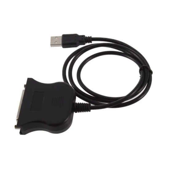 Lot De 2 Adaptateurs USB Vers DB25 25 Broches - 80 Cm, Pour Anciennes Imprimantes Et Matériel Industriel - 11
