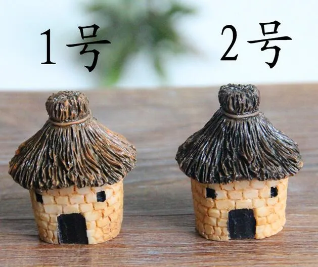 Garden Decorations 3cm cute resin crafts house fairy garden miniatures gnome Micro landscape decor bonsai for home decor